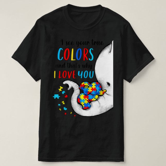 Camiseta Concienciación sobre el autismo Mujeres Aceptación (Diseño del anverso)