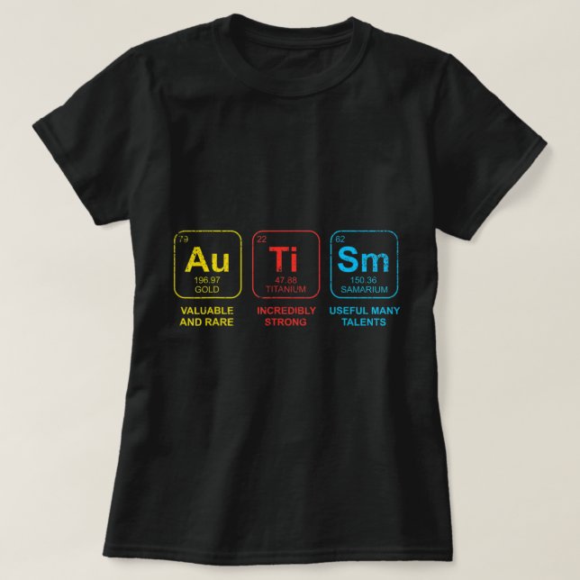 Camiseta Concienciación sobre el autismo Mujeres Hombres El (Diseño del anverso)