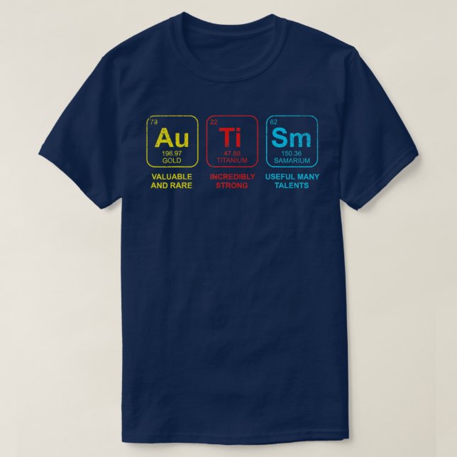 Camiseta Concienciación sobre el autismo Mujeres Hombres El (Diseño del anverso)