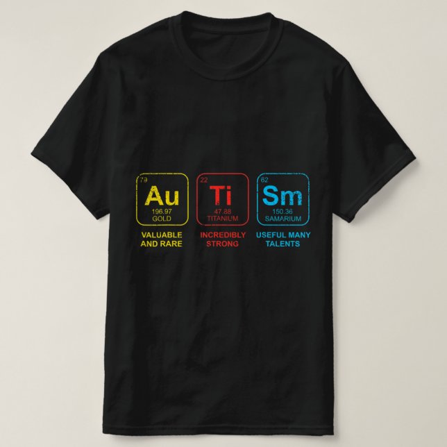 Camiseta Concienciación sobre el autismo Mujeres Hombres El (Diseño del anverso)