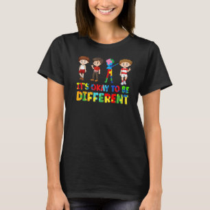 Camiseta Concienciación Sobre El Autismo Niños Está Bien Se