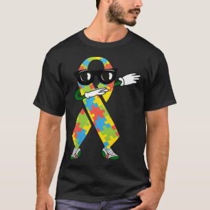 Camiseta Concienciación sobre el Autismo Niños haciendo Dab