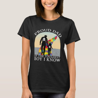 Camiseta Concienciación sobre el Autismo Orgulloso Padre d