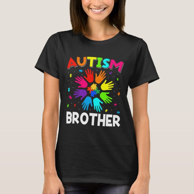 Camiseta Concienciación Sobre El Autismo Retro Ayuda Al Her (Anverso)