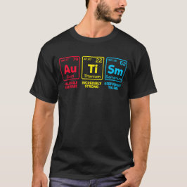 Camiseta Concienciación sobre el autismo Tabla periódica de