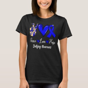 Camiseta Concienciación sobre el bullying Peace Love Hope B