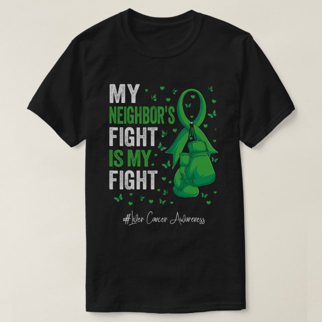 Camiseta Concienciación sobre el cáncer de hígado en los ve (Diseño del anverso)