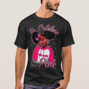 Camiseta Concienciación sobre el cáncer de mama Afroamerica