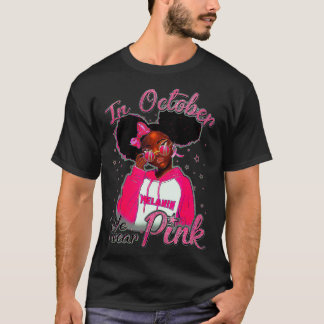 Camiseta Concienciación sobre el cáncer de mama Afroamerica