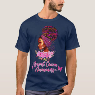 Camiseta Concienciación sobre el cáncer de mama afroamerica