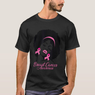 Camiseta Concienciación sobre el cáncer de mama afroamerica