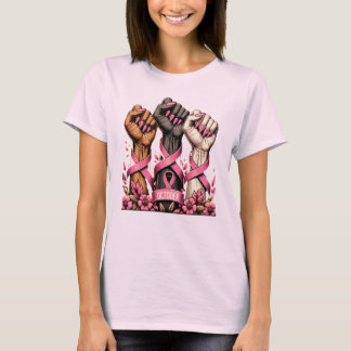 Camiseta Concienciación sobre el cáncer de mama Apoyo a las