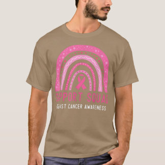 Camiseta Concienciación sobre el cáncer de mama Apoyo Escua