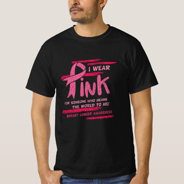 Camiseta Concienciación sobre el cáncer de mama Ayuda de fa (Anverso)