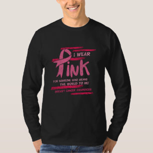 Camiseta Concienciación sobre el cáncer de mama Ayuda de fa