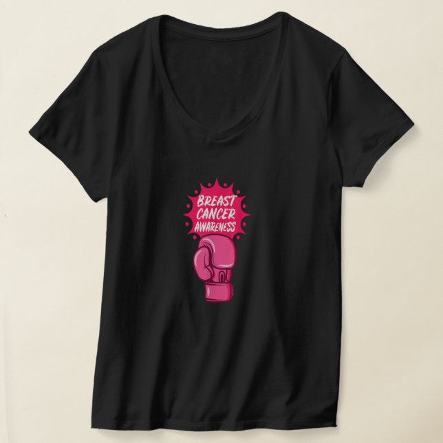 Camiseta Concienciación sobre el cáncer de mama Boxeo Apoyo (Distribución )
