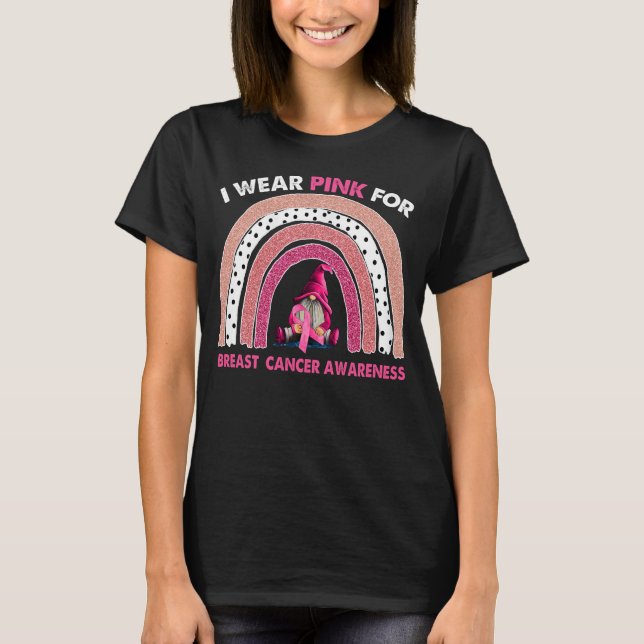 Camiseta Concienciación sobre el cáncer de mama Cinta rosa  (Anverso)