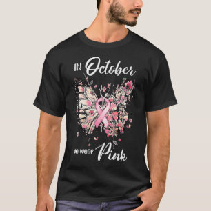 Camiseta Concienciación Sobre El Cáncer De Mama En Octubre 