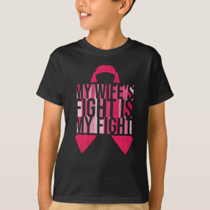 Camiseta Concienciación sobre el cáncer de mama Esposa luch