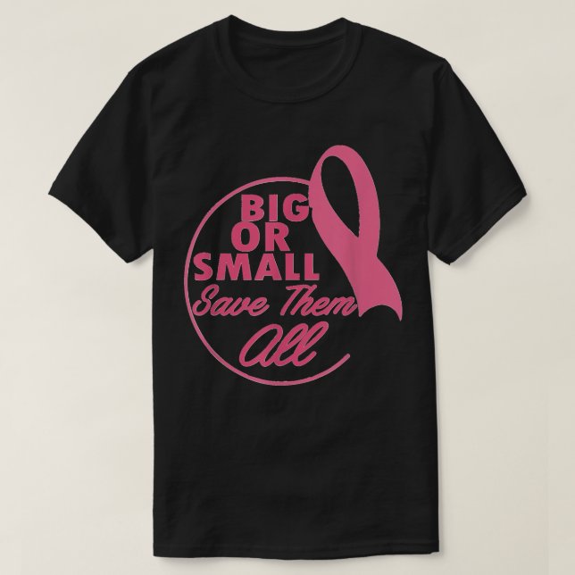 Camiseta Concienciación sobre el cáncer de mama grande o pe (Diseño del anverso)