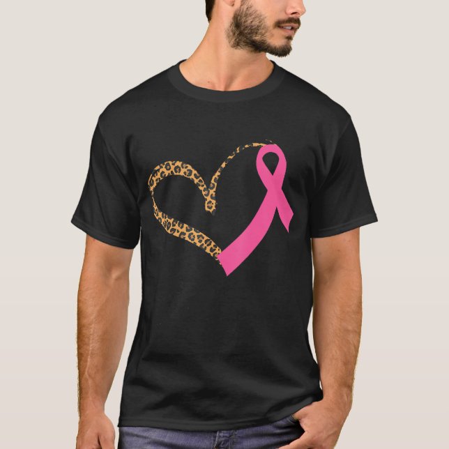 Camiseta Concienciación sobre el cáncer de mama Leopardo Im (Anverso)