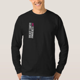 Camiseta "Concienciación sobre el cáncer de mama" Manga l