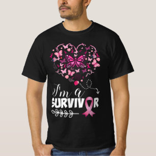 Camiseta Concienciación sobre el cáncer de mama Mariposa ro