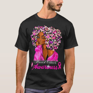 Camiseta Concienciación sobre el cáncer de mama Mujeres afr