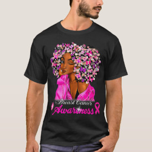 Camiseta Concienciación sobre el cáncer de mama Mujeres afr