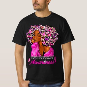 Camiseta Concienciación sobre el cáncer de mama Mujeres afr