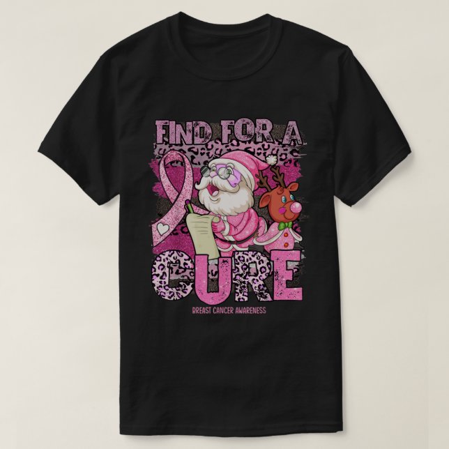 Camiseta Concienciación sobre el cáncer de mama - navidades (Diseño del anverso)