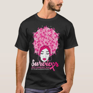 Camiseta Concienciación sobre el cáncer de mama para afroaf