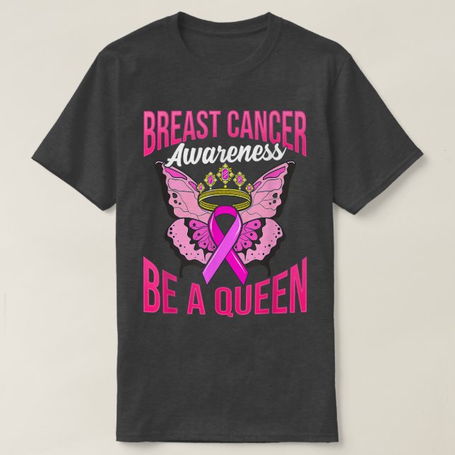 Camiseta Concienciación sobre el cáncer de mama sea rosa y  (Diseño del anverso)