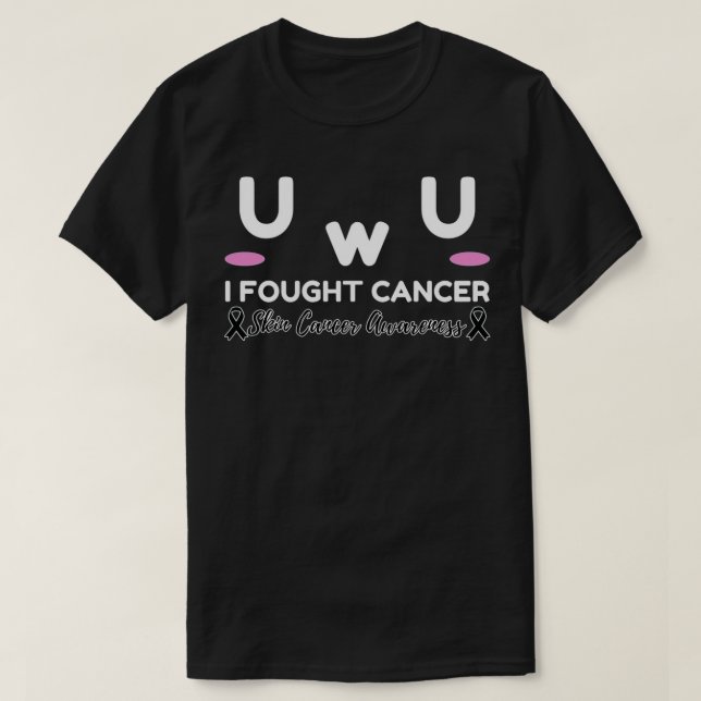 Camiseta Concienciación sobre el cáncer de piel Luché Contr (Diseño del anverso)