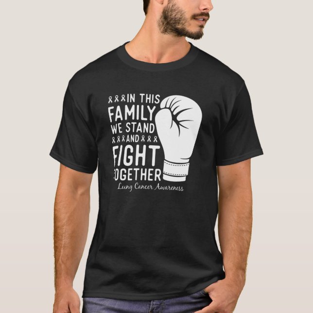 Camiseta Concienciación sobre el cáncer de pulmón Lucha con (Anverso)