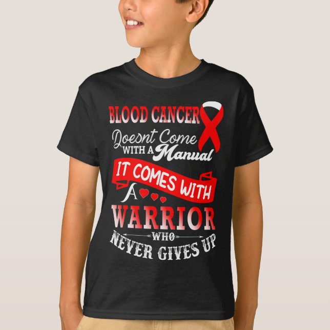 Camiseta Concienciación sobre el cáncer de sangre Apoyo a l (Anverso)