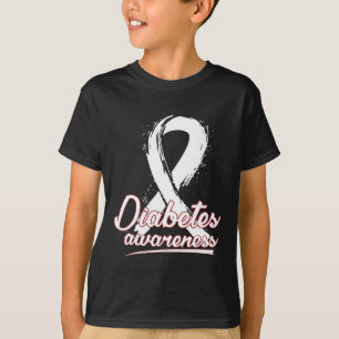 Camiseta Concienciación sobre el cáncer en la diabetes