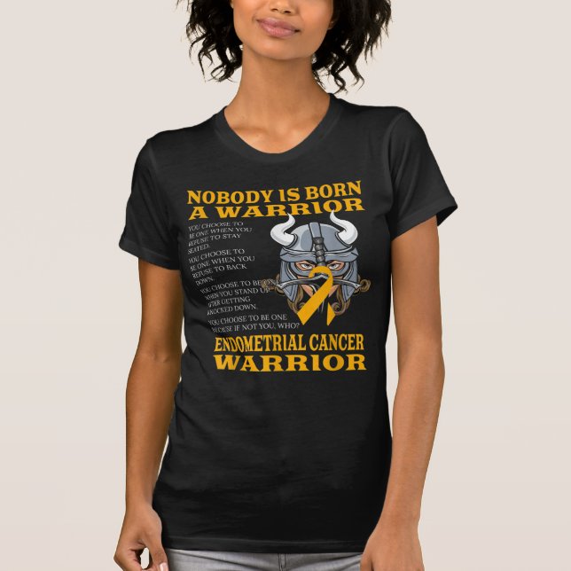 Camiseta Concienciación sobre el cáncer endometrial Cáncer  (Anverso)