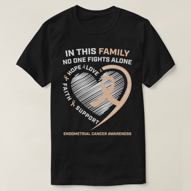 Camiseta Concienciación sobre el cáncer endometrial Regalos (Diseño del anverso)