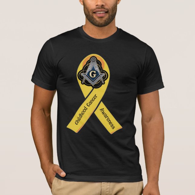 Camiseta Concienciación sobre el cáncer infantil de masón (Anverso)