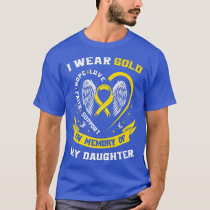 Camiseta Concienciación sobre el cáncer infantil de oro Mam
