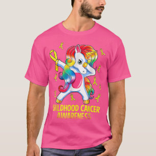 Camiseta Concienciación sobre el cáncer infantil de Unicorn