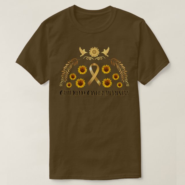 Camiseta Concienciación sobre el cáncer infantil Girasol 92 (Diseño del anverso)