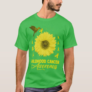 Camiseta Concienciación sobre el cáncer infantil Hummingbir