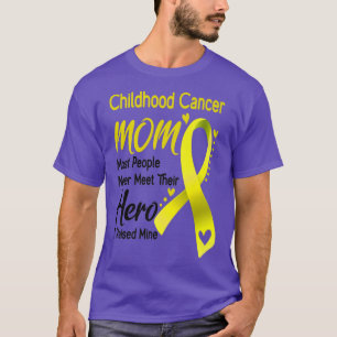Camiseta Concienciación sobre el cáncer infantil Mamá sobre