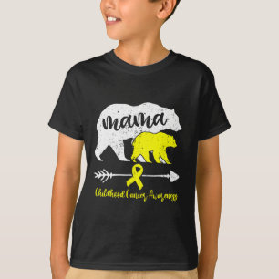 Camiseta Concienciación sobre el cáncer infantil que la mad