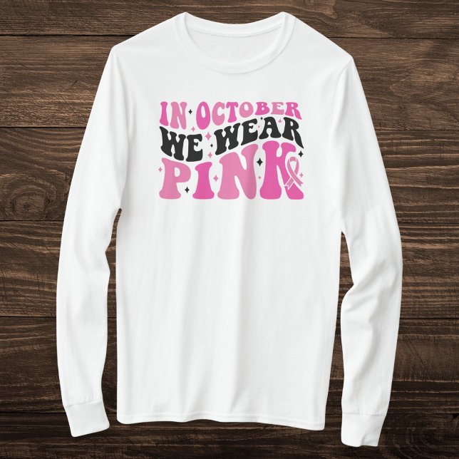 Camiseta Concienciación sobre el cáncer mamario rosa y negr (Subido por el creador)