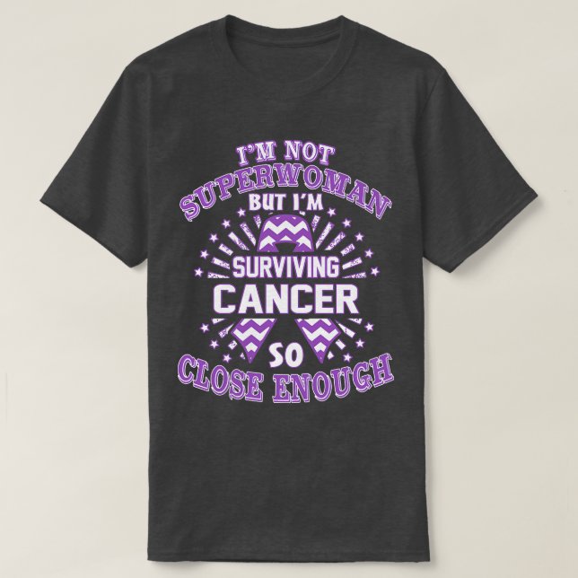 Camiseta Concienciación Sobre El Cáncer No Soy Supermujer S (Diseño del anverso)
