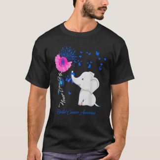 Camiseta Concienciación sobre el cáncer rectal de los elefa