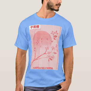 Camiseta Concienciación sobre el cáncer uterino Sakura Flor